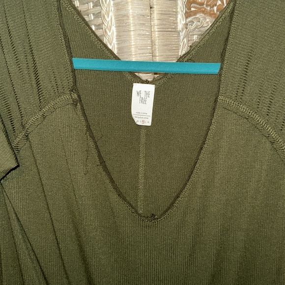 Free people tunic top, Olive green, M, NWOT - Picture 3 of 5